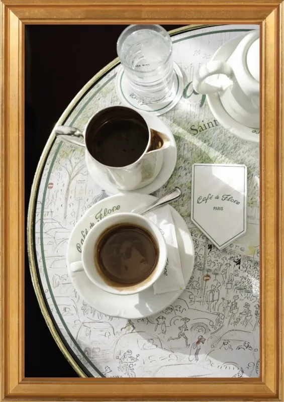 Chocolat chaud au Café de Flore by Lauren & Annael Tolila for Artfully Walls