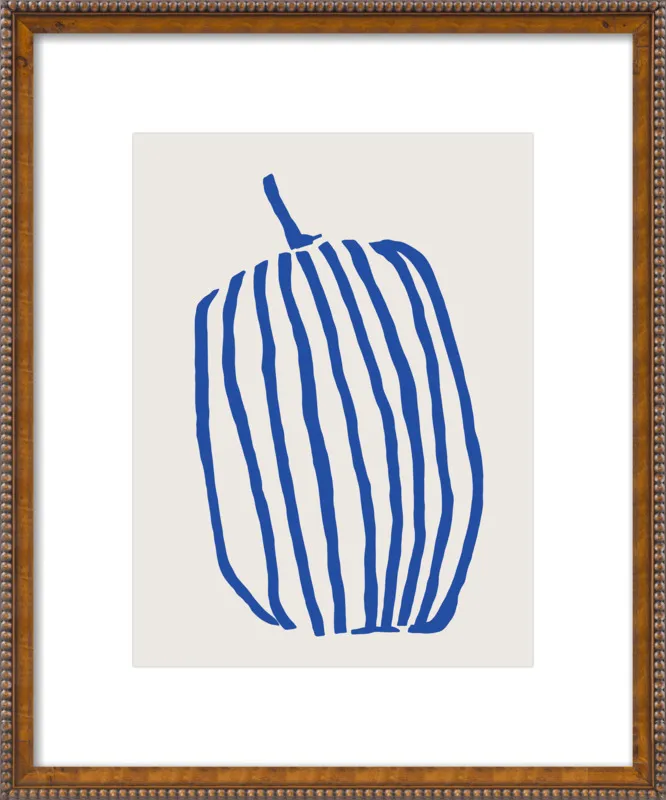 Striped pumpkin by Jessica Nielsen for Artfully Walls