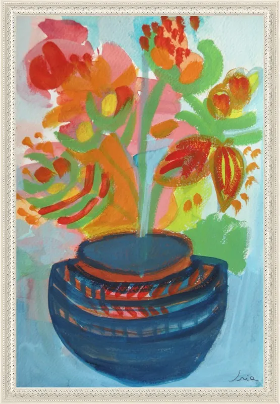 Red Flowers by Iria Fernandez Alvarez for Artfully Walls