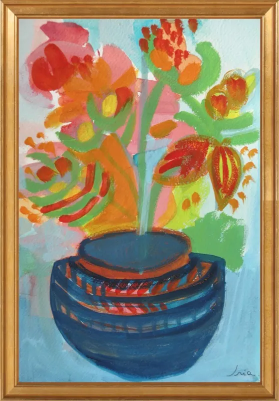 Red Flowers by Iria Fernandez Alvarez for Artfully Walls