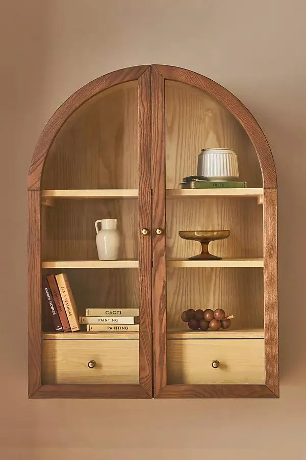 Fern Wood Arch Wall Cabinet