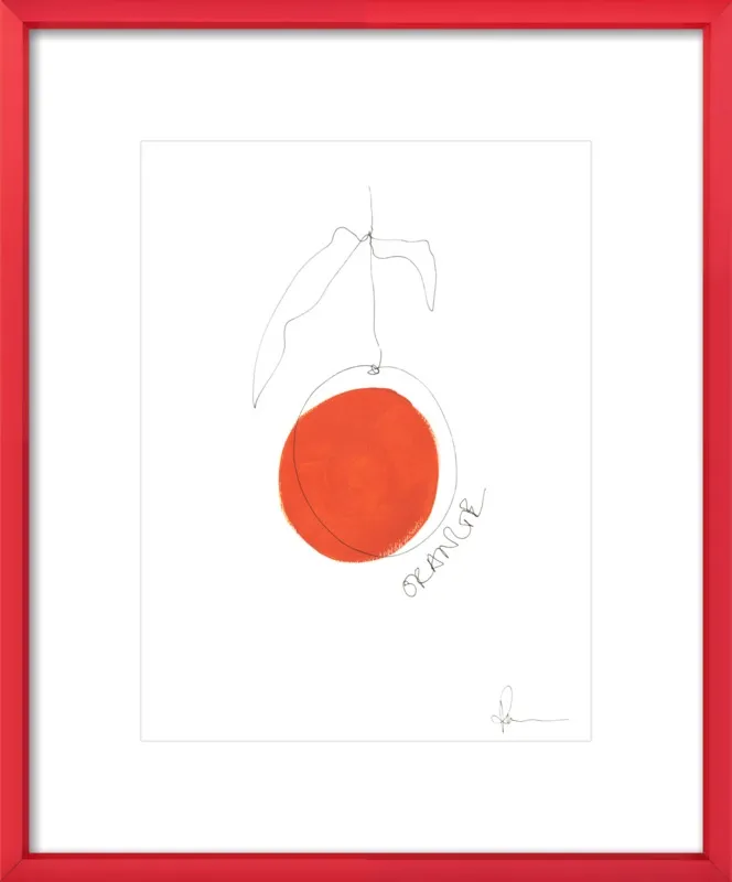 Orange by Polly Mann for Artfully Walls