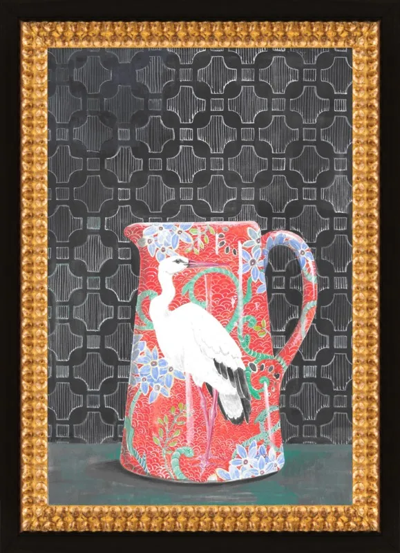Red Vase by Miri Eshet for Artfully Walls