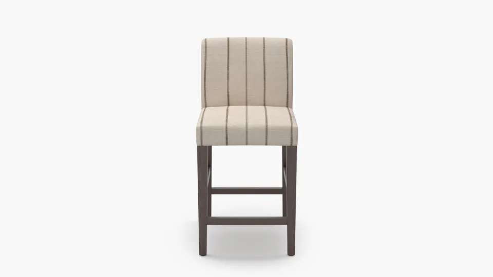 Signature Dining Counter Stool, Cocoa Felix, Espresso Square Tapered Leg