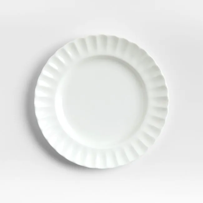Capella White Bone China Salad Plate