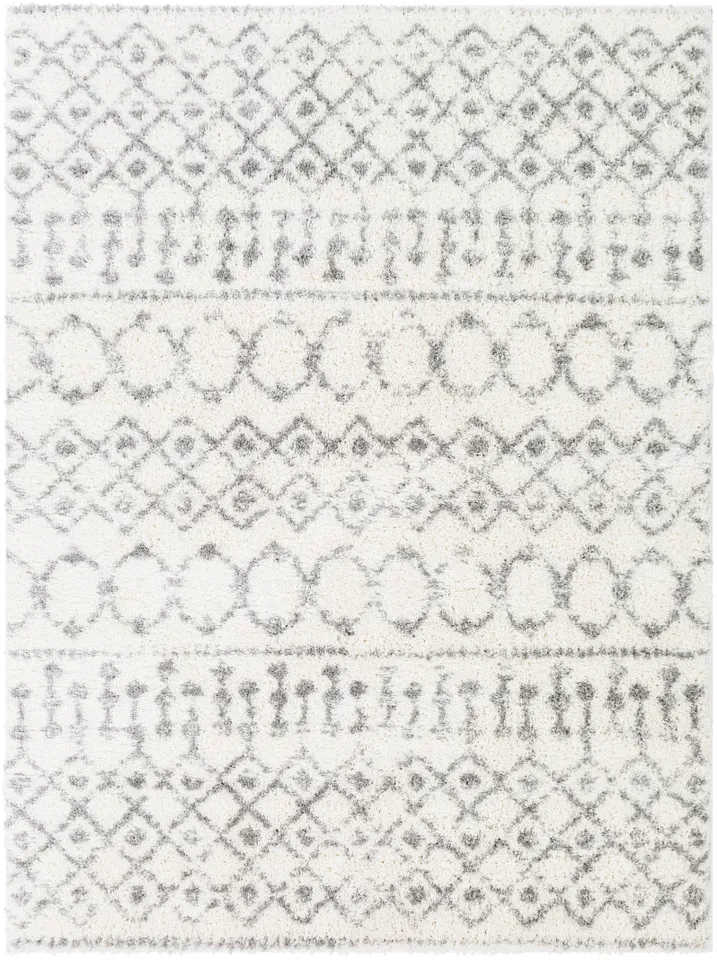 Aliyah Shag Beige Indoor 2' x 2'11" Machine Woven Rug