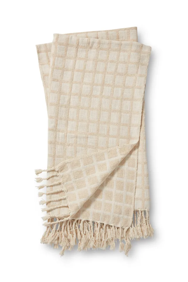 KACI TMH0002 BEIGE 50" x 60" THROW