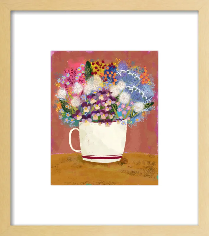 Violas in Russet by Joy Laforme for Artfully Walls