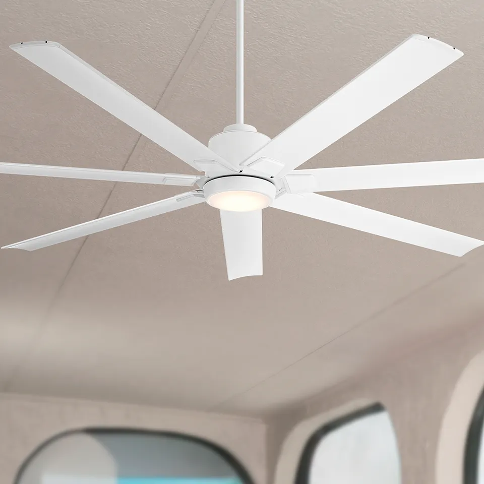 72" Casa Vieja Airbender Ultra Airflow Matte White LED Ceiling Fan