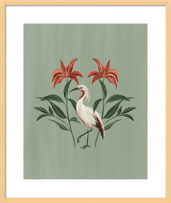 Tropical Crane by Nancy Noreth for Artfully Walls