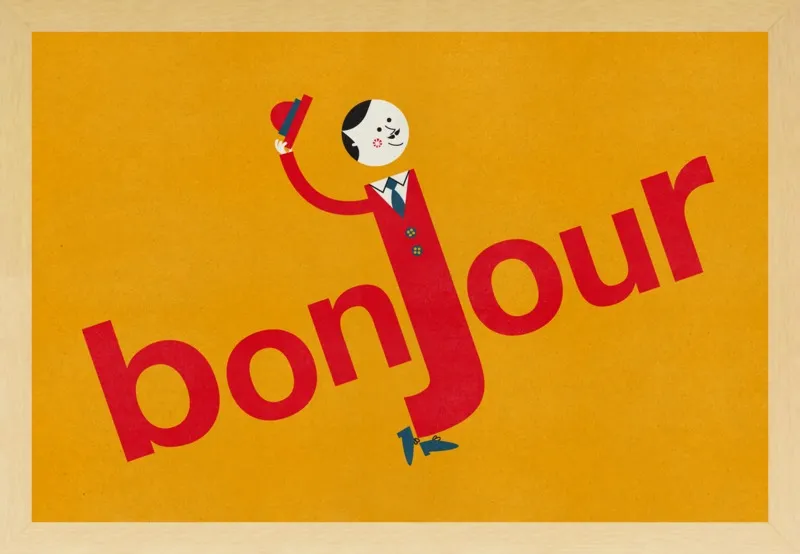 Bonjour by Blanca Gómez for Artfully Walls