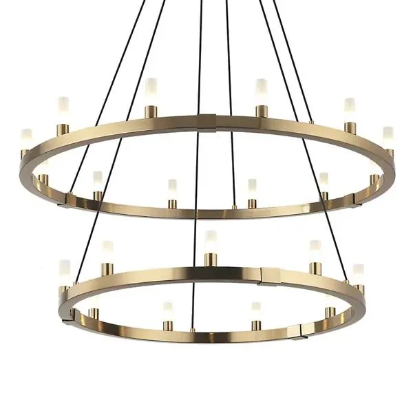 Maurer Round Double Chandelier
