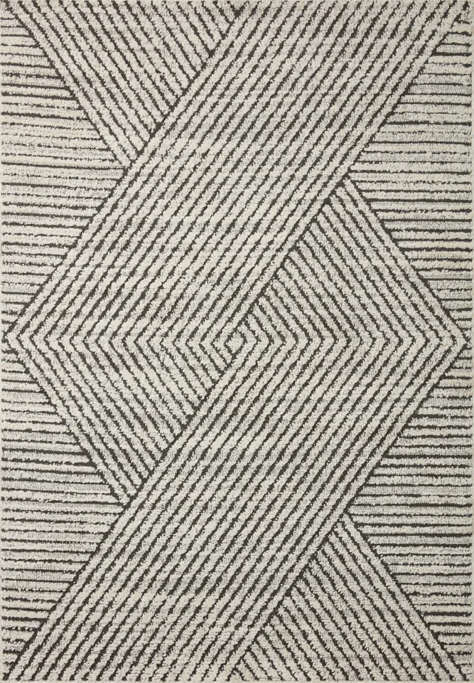 Loloi Fabian Charcoal / Ivory 2'-7" x 10'-0"