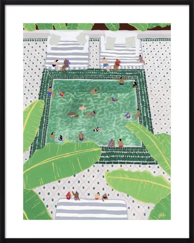 Green Riad by Joanne Ho for Artfully Walls