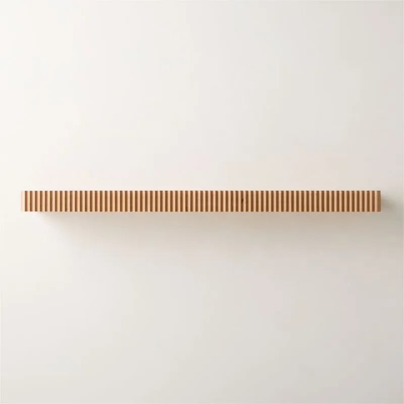 Palmer Natural Oak Wall Shelf 48"