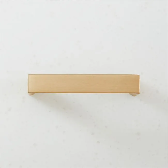 Damon Brushed Brass Cabinet Handle 3"