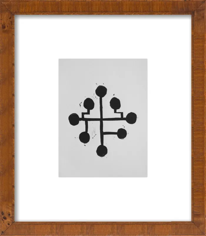 Geometric Midcentury Atomic Print by Stacy Rajab for Artfully Walls