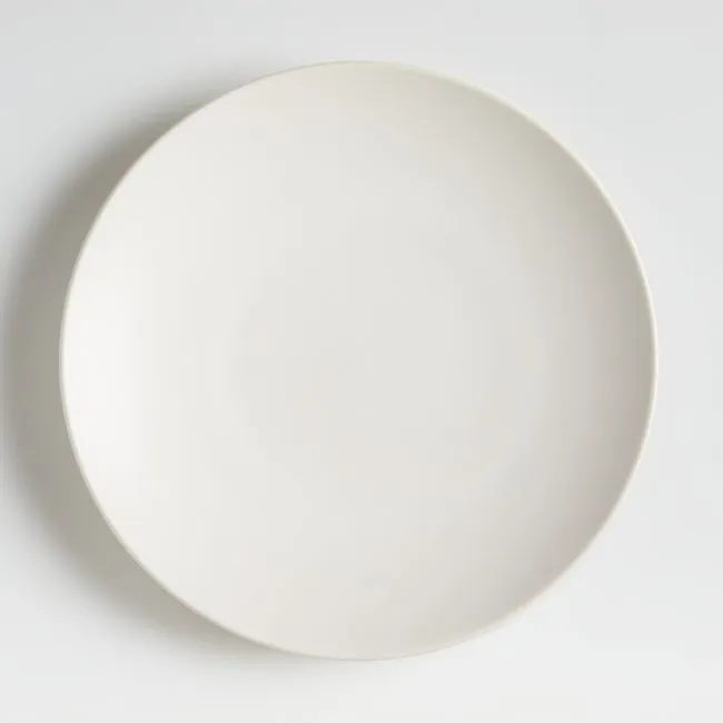Craft Linen Cream Stoneware Coupe Dinner Plate