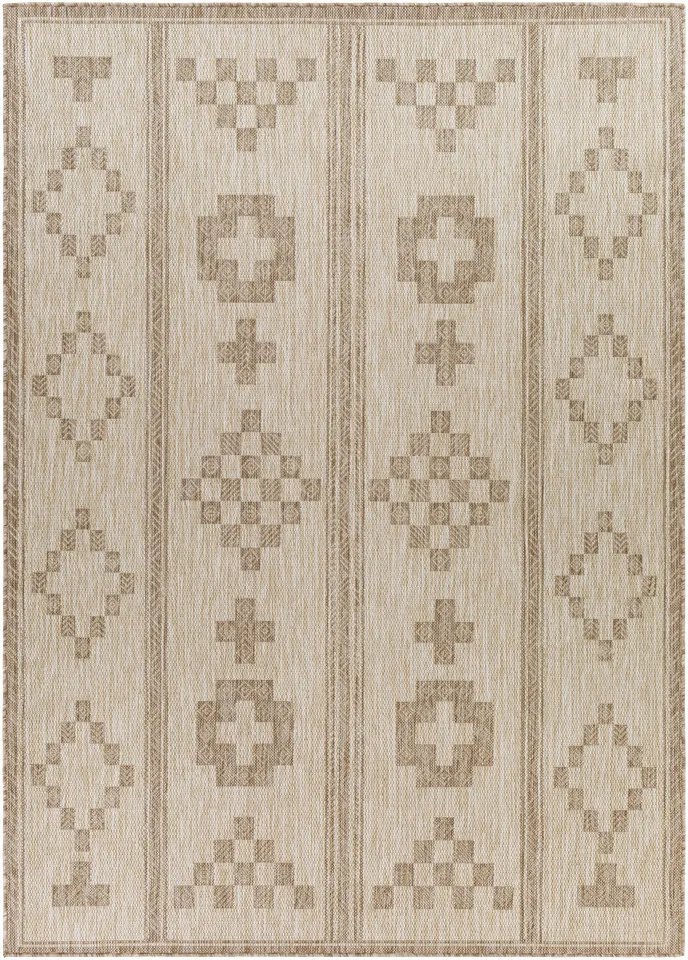 Tuareg Beige Outdoor 9'2" x 12' Machine Woven Rug