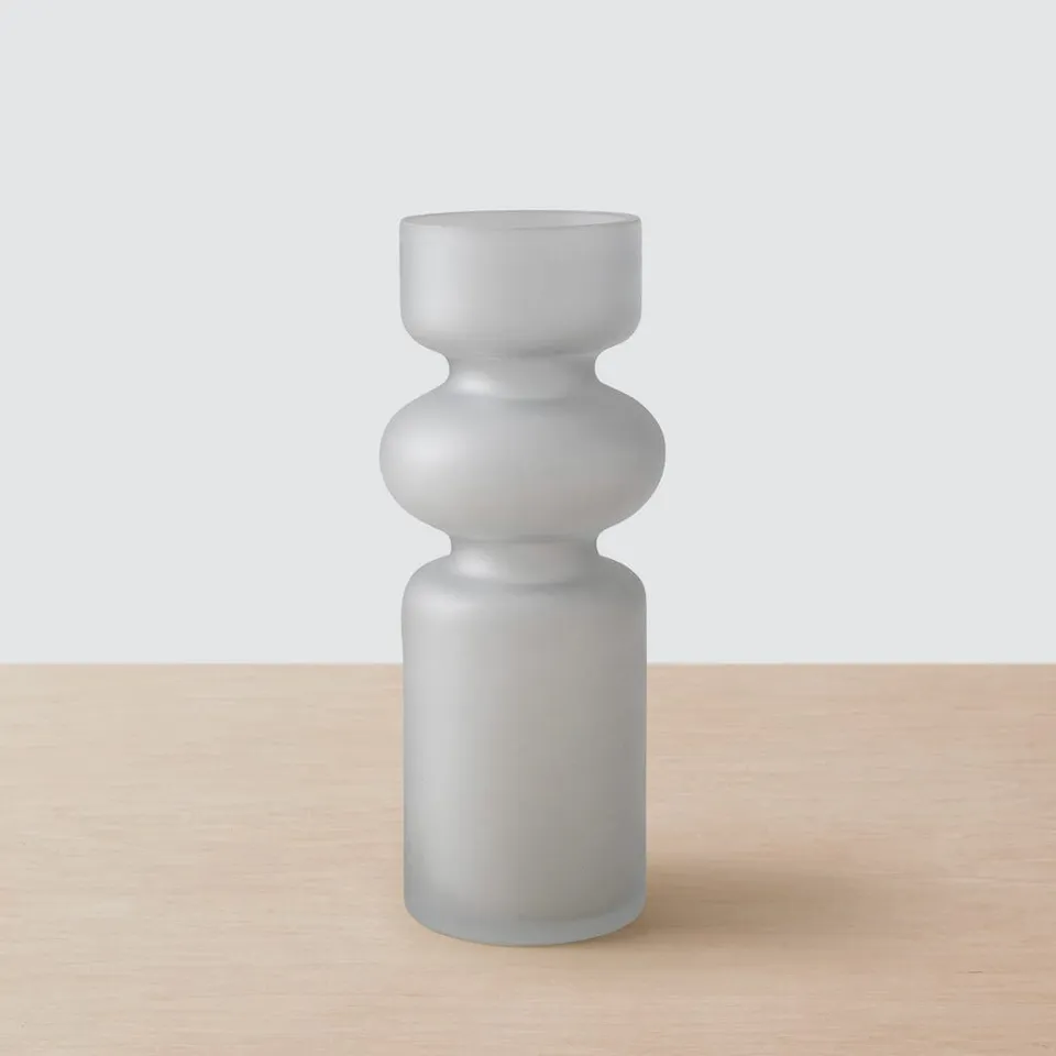 The Citizenry Sitara Glass Vase | Large | Grey