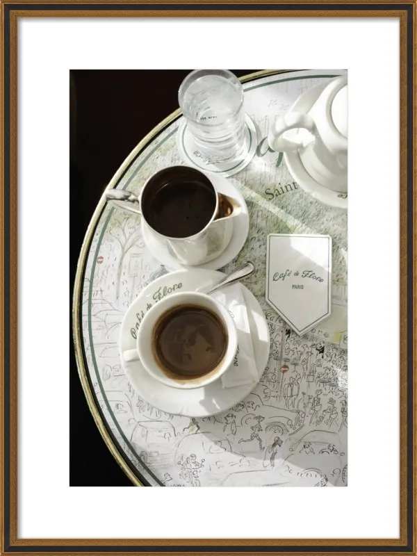 Chocolat chaud au Café de Flore by Lauren & Annael Tolila for Artfully Walls