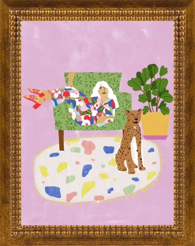 Lady and her tiger by Alja Horvat for Artfully Walls