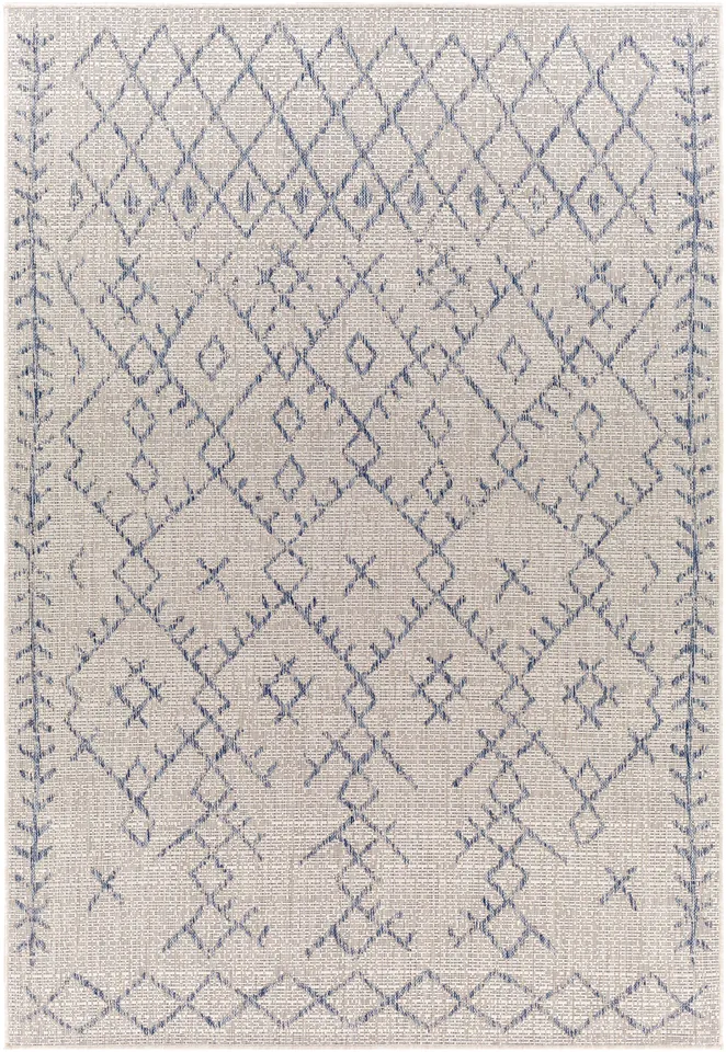 Eagean Beige Outdoor 5'3" x 7'7" Machine Woven Rug
