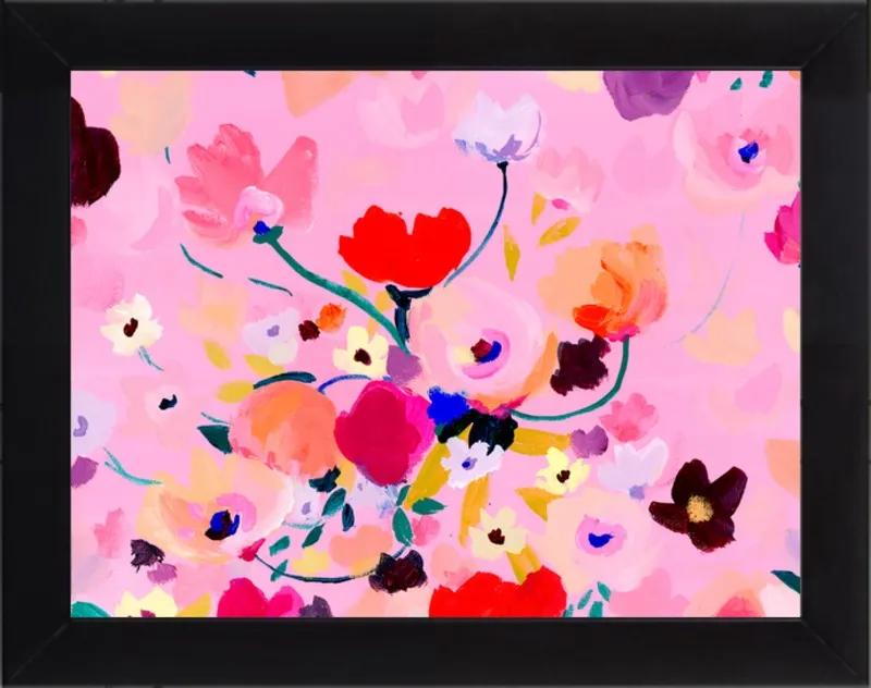 Pink Posey by KT Smail for Artfully Walls