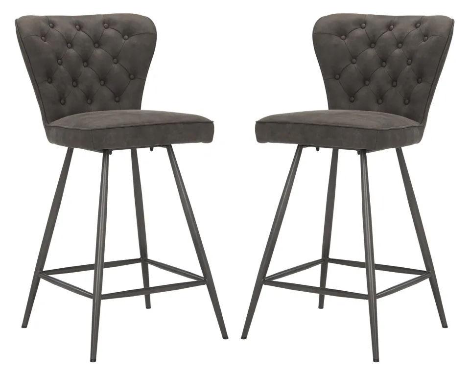 Ashby Counter Stool, Set Of 2 - Grey