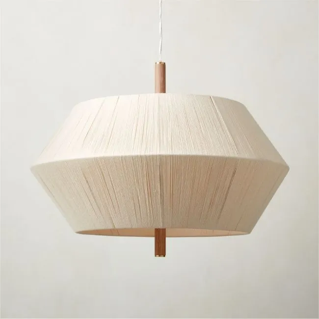Totora Natural Oak Pendant Light