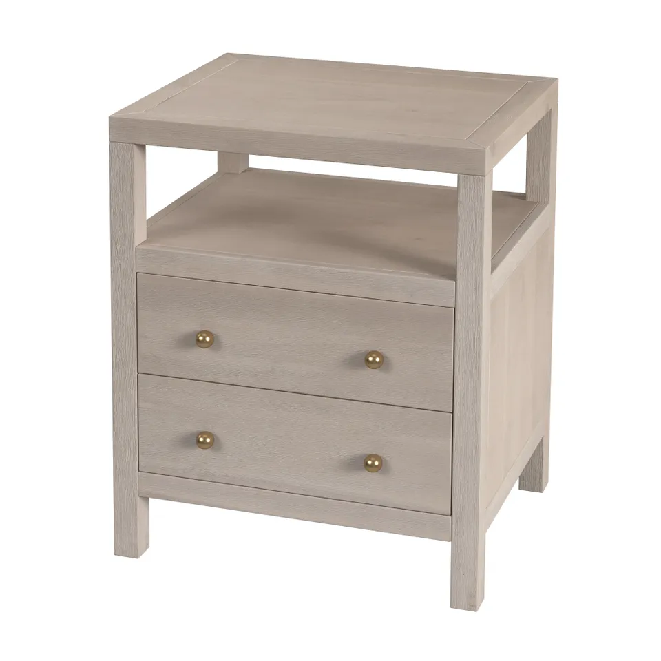 Nora Antique Taupe Nightstand