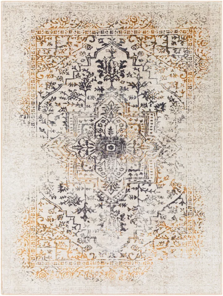 Jefferson Beige Indoor 8'10" x 11'10" Machine Woven Rug