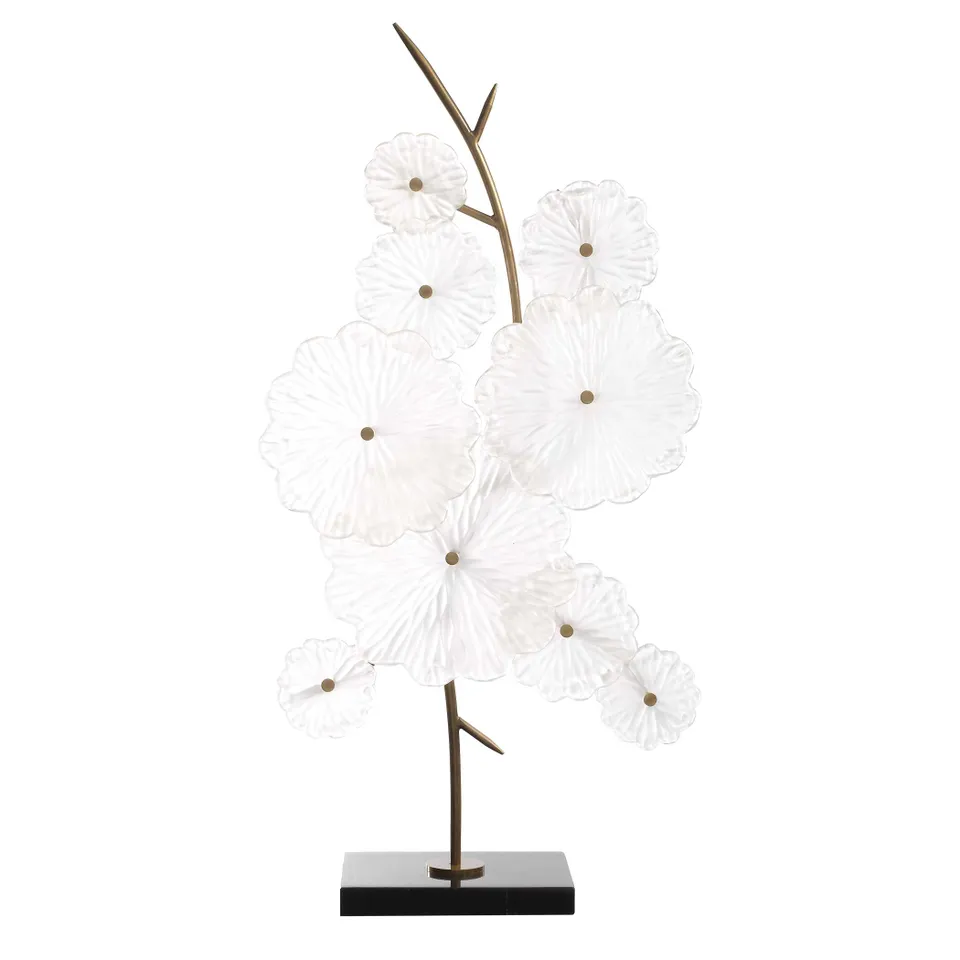 Glass Garden Table Sculpture