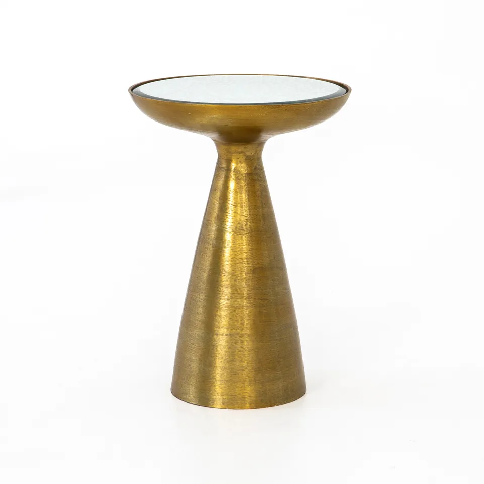 Marlow Mod Pedestal Table - Ash Glass