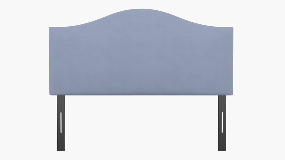 Camelback Headboard, Denim Everyday Linen, Full