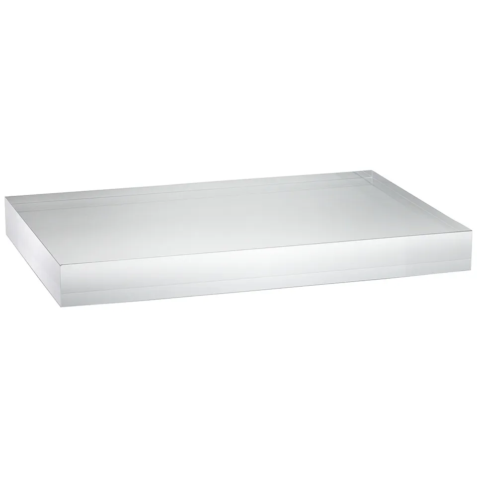Rectangular Acrylic 9 1/2" x 6 1/2" x 1" Lamp Base Riser