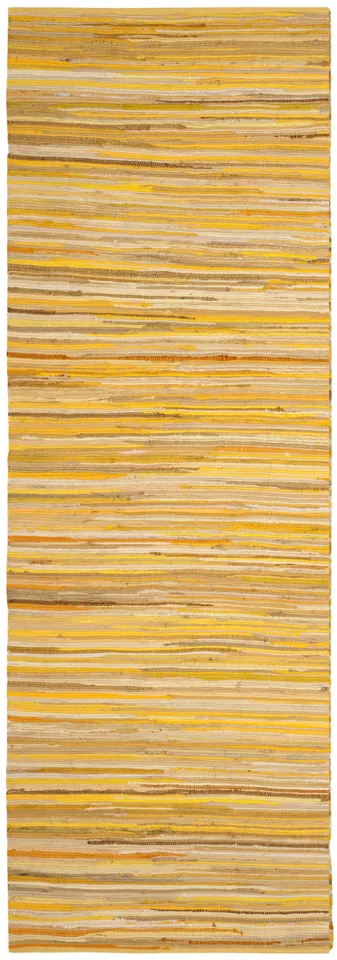 Arlo Home Hand Woven Area Rug, RAR130H, Yellow/Multi,  2' 3" X 10'