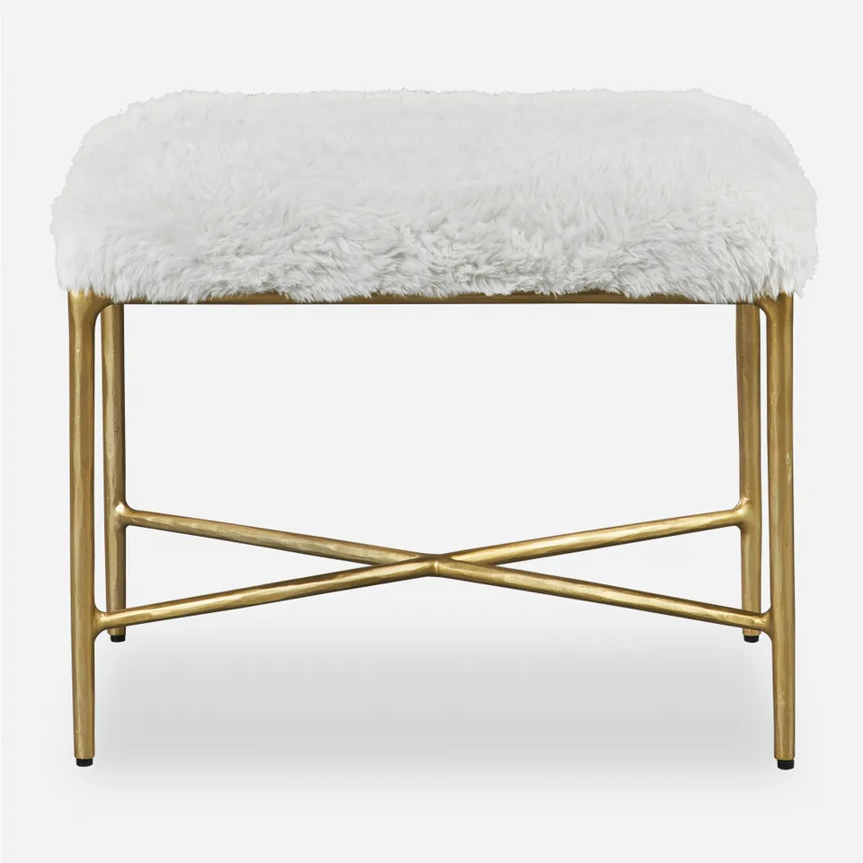 Charmed Sheepskin Small Bench