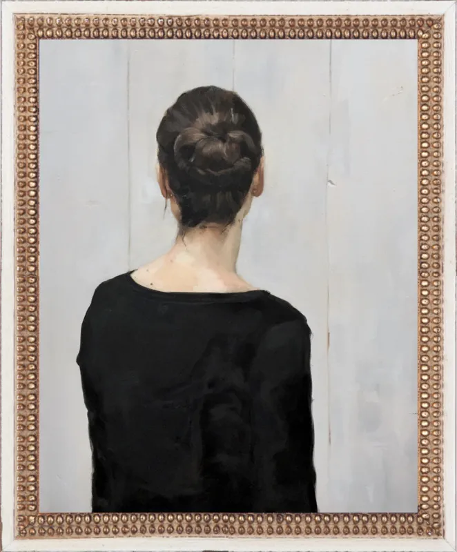 Portrait of a young woman by Philine van der Vegte for Artfully Walls