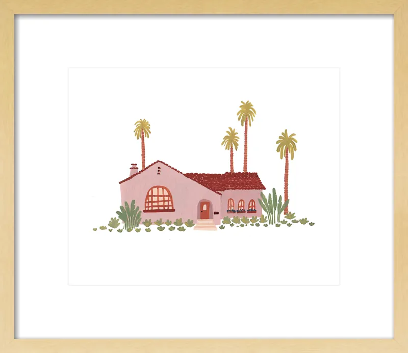 Pink Bungalow by Taylor Ann for Artfully Walls