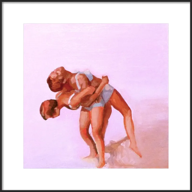 wrestling by Mary Sinner for Artfully Walls