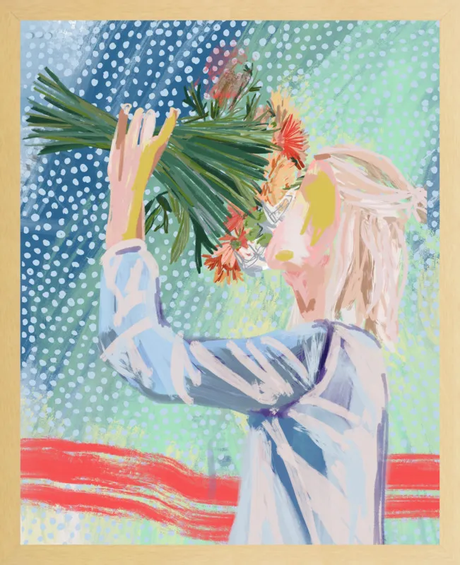 I like to stop and smell the roses  by Jamie Corley for Artfully Walls