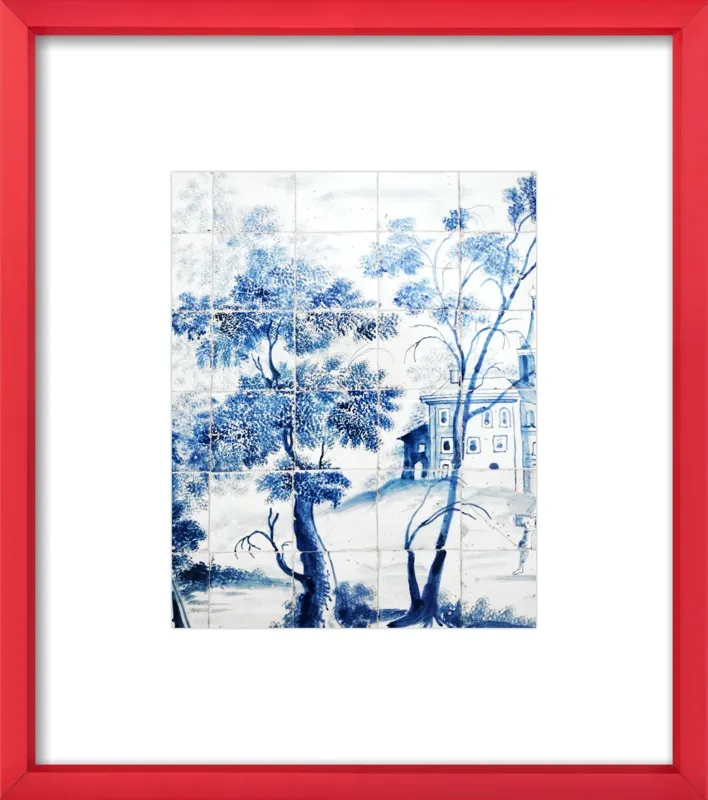 Lisbon Blue Tiles Two by Lupen Grainne for Artfully Walls