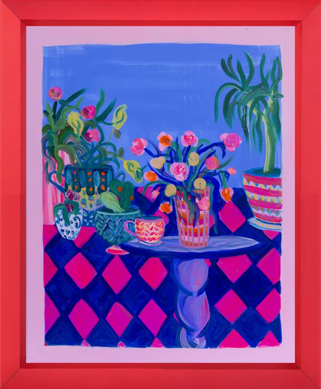 Pots and Plants painting by Davina Shefet for Artfully Walls