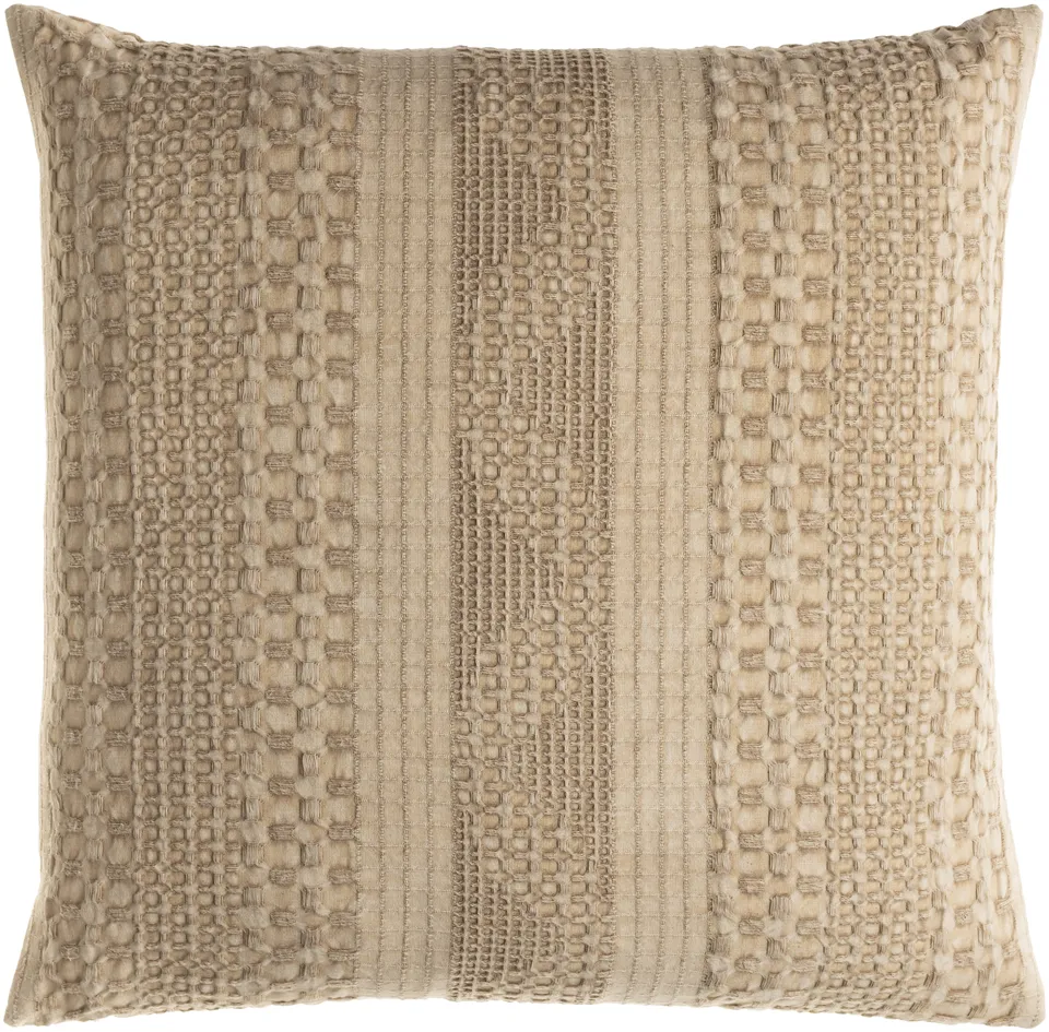 Washed Waffle WWA-004 18"L x 18"W Polyester Filled Pillow