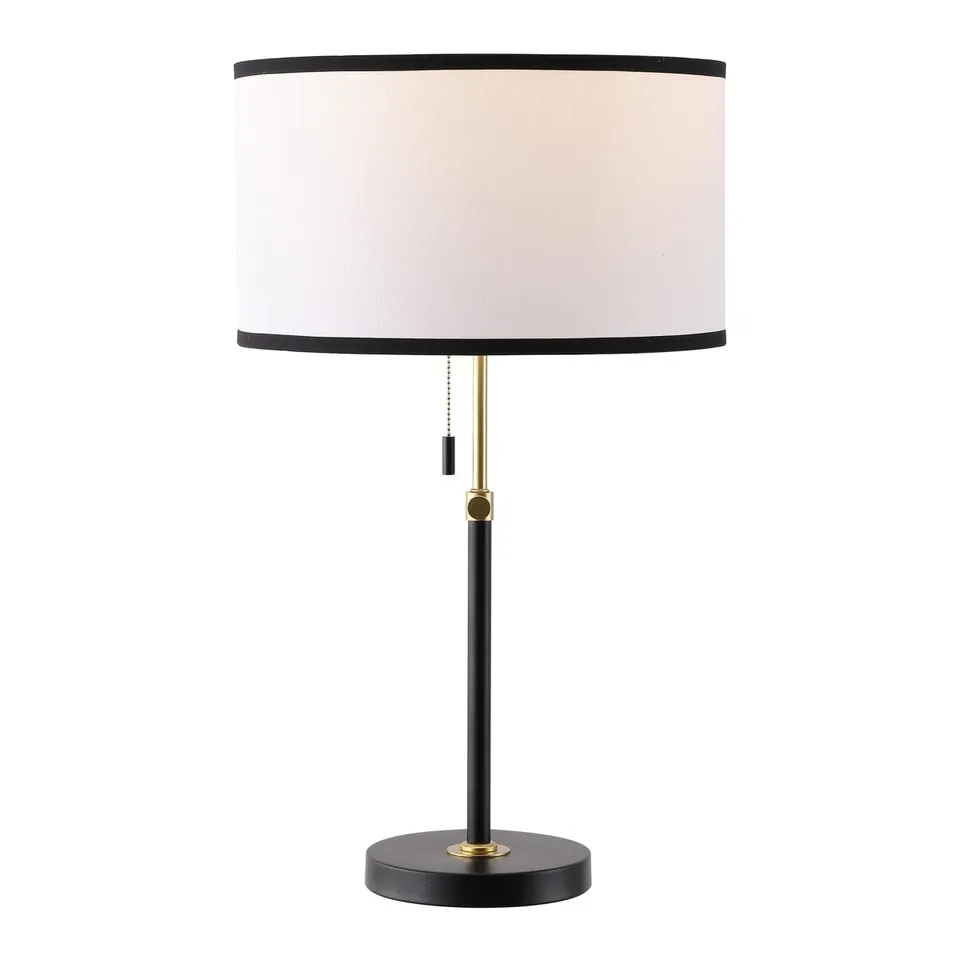 Tegan 25" Table Lamp - Black / Brass