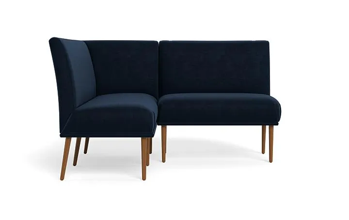 Dorian Upholstered Petite Left Banquette with Tufting Option