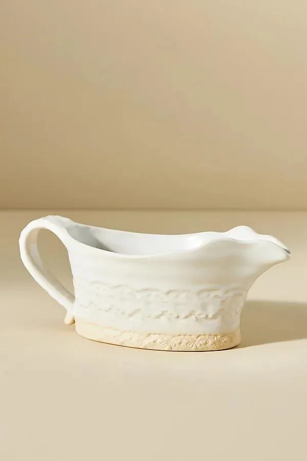 Old Havana Portuguese Stoneware Gravy Boat