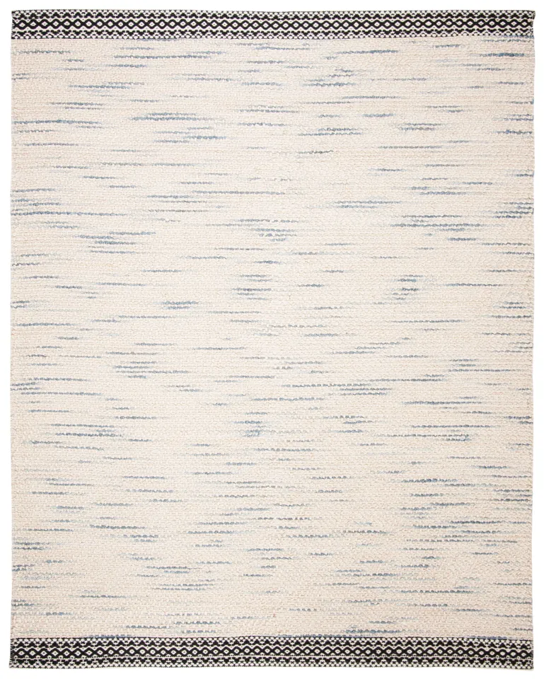 Safavieh Couture Natura Collection Hand Woven Area Rug, Black / Ivory, 6' x 9'
