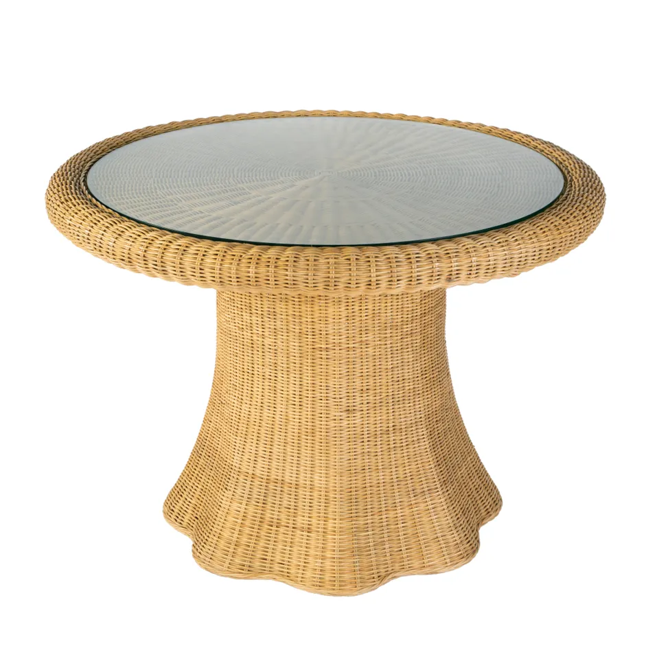Flora Natural Rattan Dining Table
